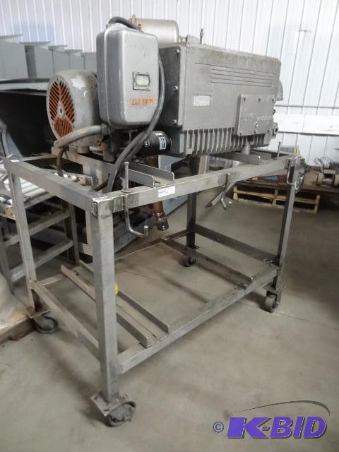 Busch Vacuum Pump Mounted on Stainless Cart. ...