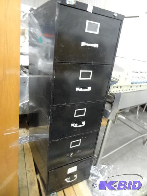 18&quot Metal 5 Drawer File Cabinet...
