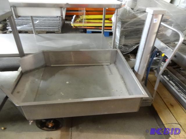Air Lift Dumping Hopper on Wheels Stainless...