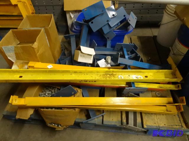 Pallet of Misc Pallet Rack Accessories. Suppo...