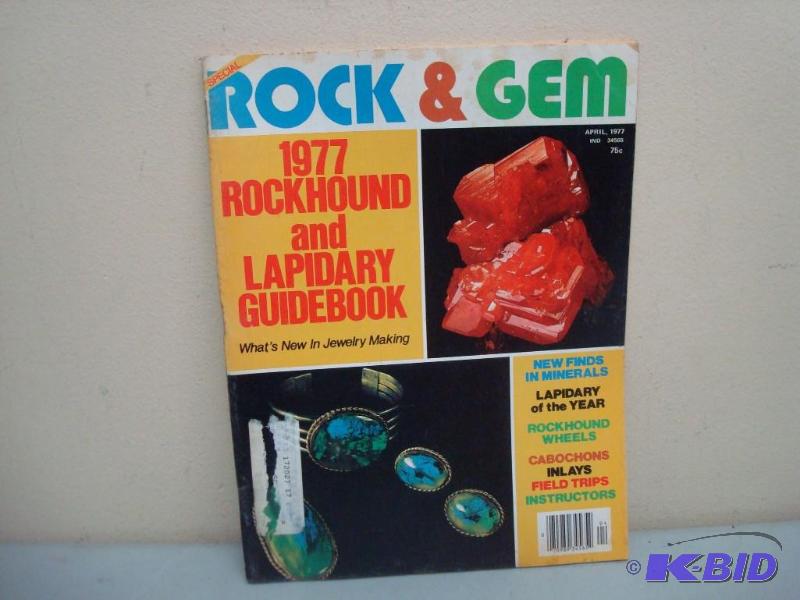 Vintage Rock &amp Gem Magazine, Some Wear, A...