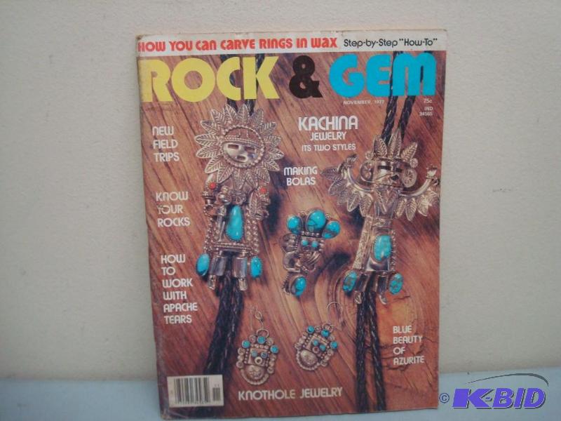 Vintage Rock &amp Gem Magazine, Some Wear, N...