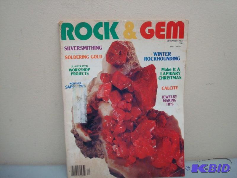 Vintage Rock &amp Gem Magazine, Some Wear, D...