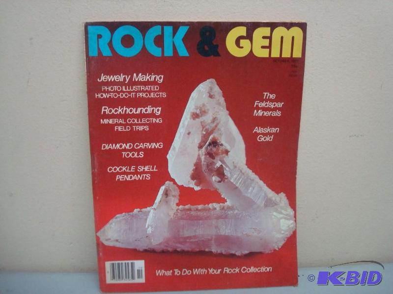 Vintage Rock &amp Gem Magazine, Some Wear, O...