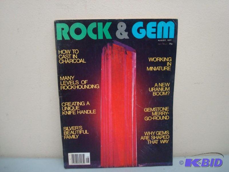 Vintage Rock &amp Gem Magazine, Some Wear, A...