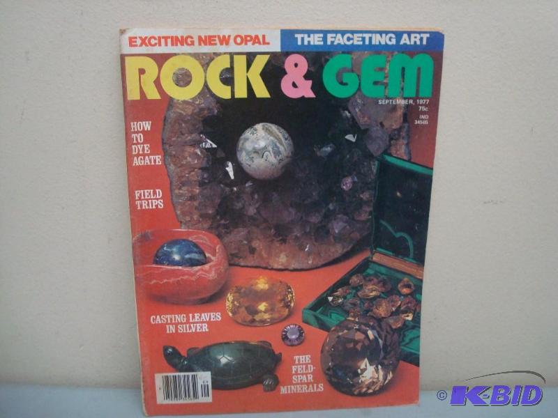 Vintage Rock &amp Gem Magazine, Some Wear, S...
