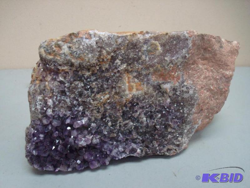 Some Amethyst Quartz Crystal On A Very Large ...