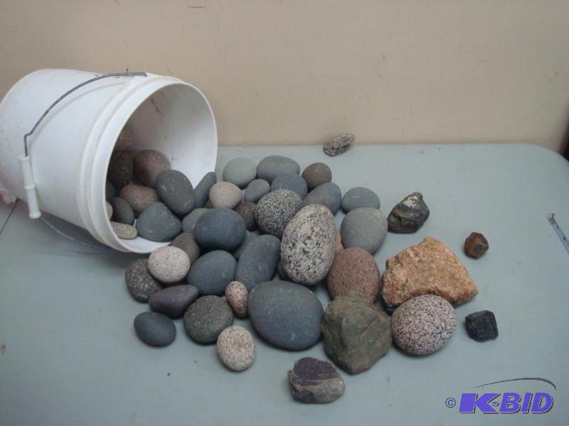 Bucket Of Rocks, Mostly River Rocks...