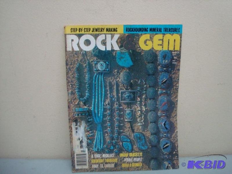 Vintage Rock &amp Gem Magazine, Some Wear, M...