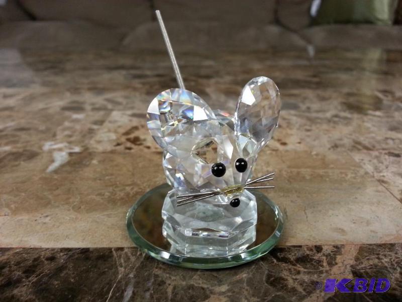 Swarovski Crystal Mouse Figurine 1982 Retired
