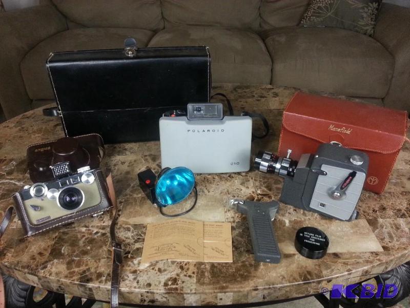 Vintage Argus & Poleroid Cameras  Mansfield Remington Movie Camera