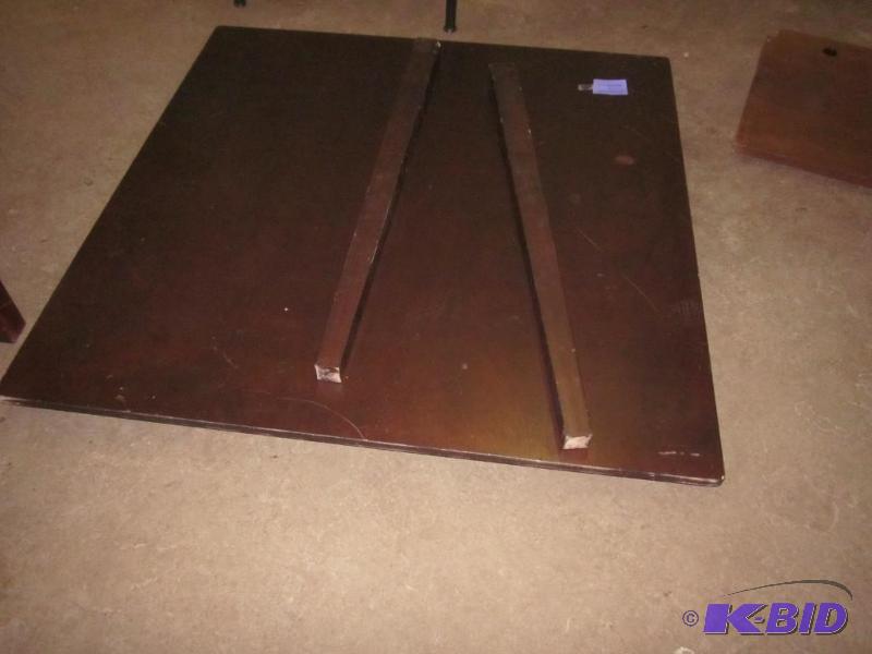 4 foot X 4 foot high top table with (2) legs,...