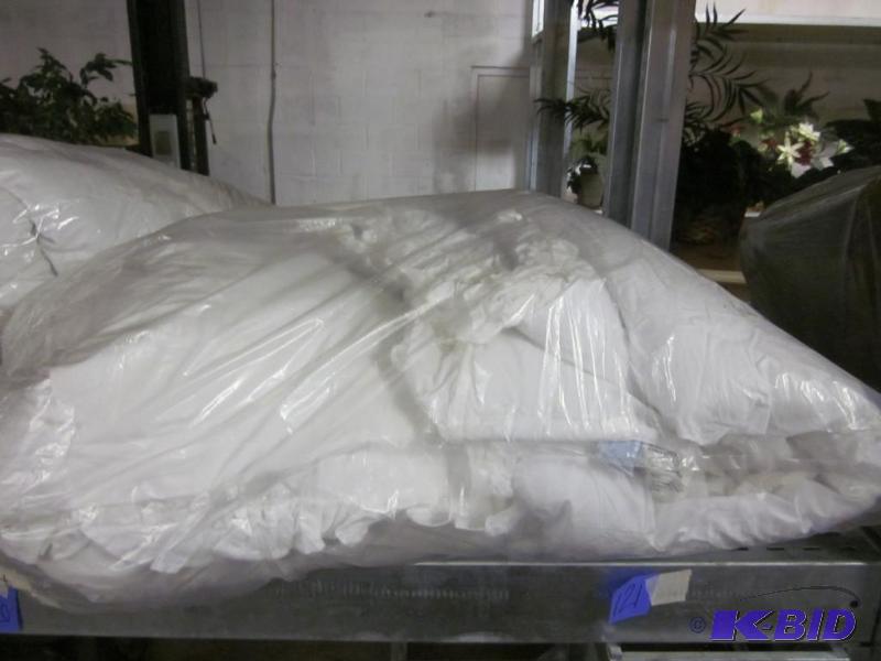 Twin white ruffled comforter set with ruffles...