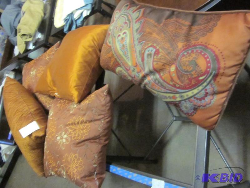 Lot of five accent pillows.  &nbsp  &nbsp...