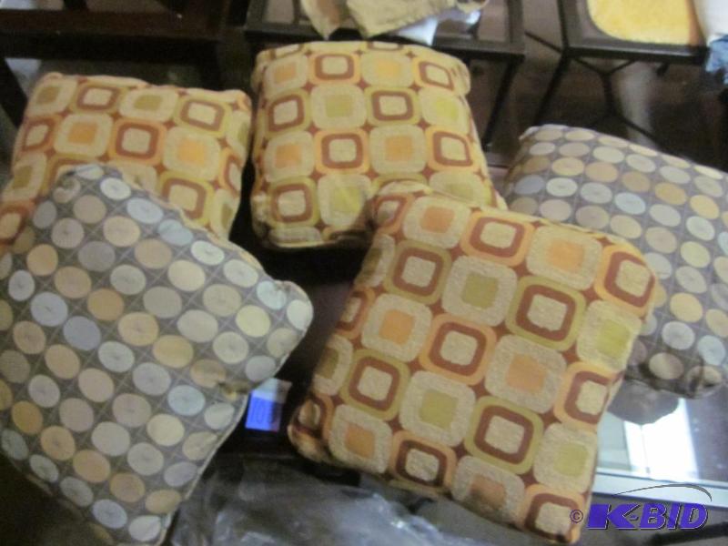 Lot of five accent pillows.  &nbsp  &nbsp...