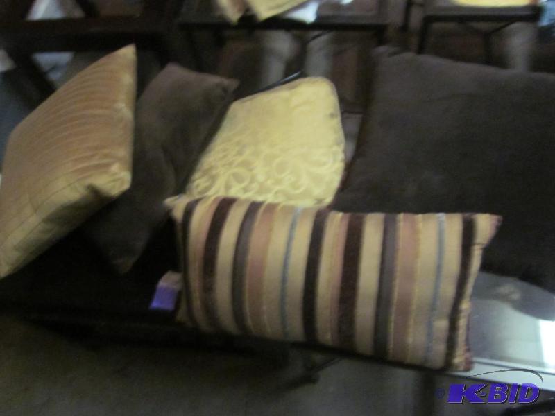Lot of five accent pillows.  &nbsp  &nbsp...
