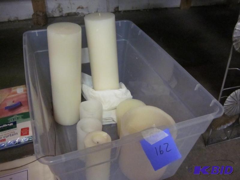 Bin of candles.&nbsp  &nbsp  &nbsp...