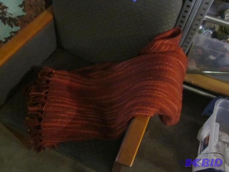Large red accent throw blanket.  &nbsp  &nbs...