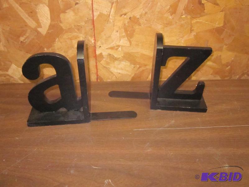 Pair of wooden bookends.  &nbsp  &nbsp...