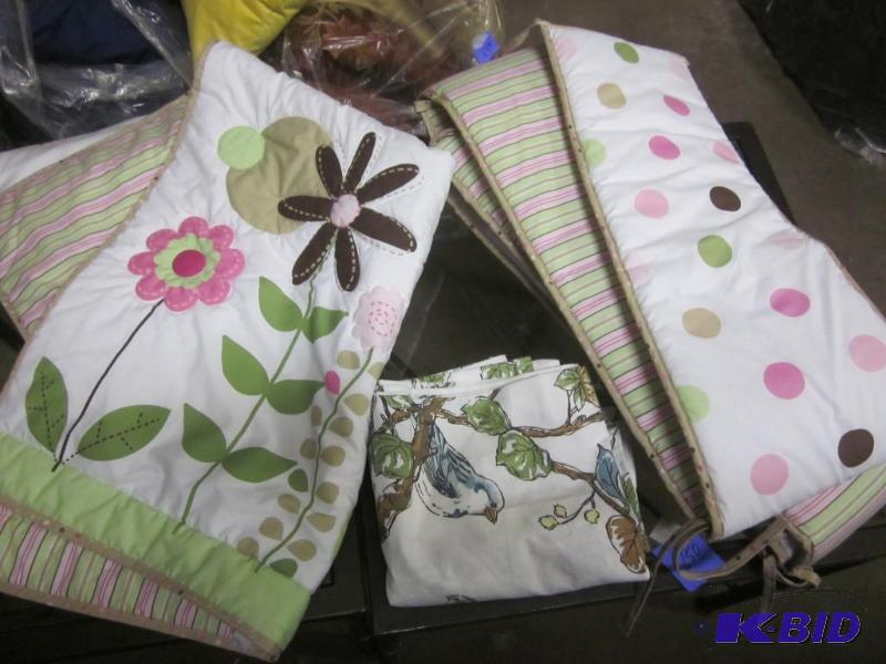 Crib quilt, sheets, abd bumper.&nbsp  &nbsp...