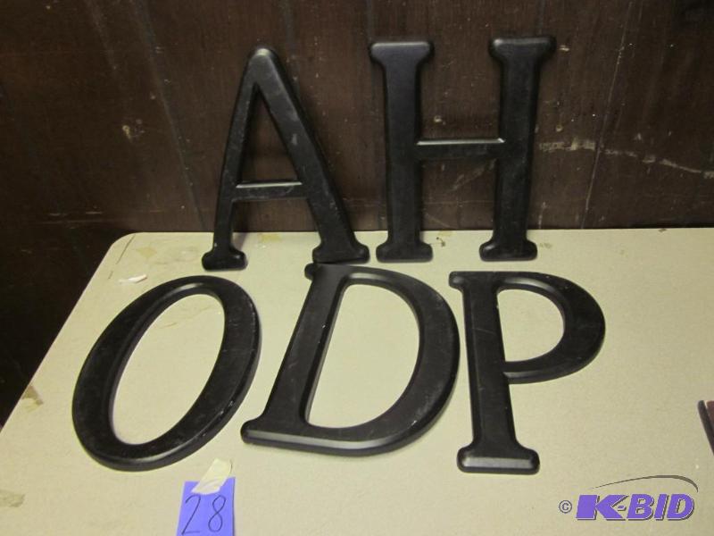 Enameled wooden letters.&nbsp  &nbsp  &nbsp...