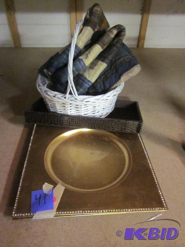 Lot of serving and home decor items.  &nbsp ...