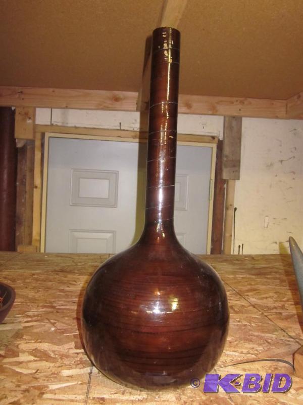 Decorative wooden vase.  &nbsp  &nbsp...