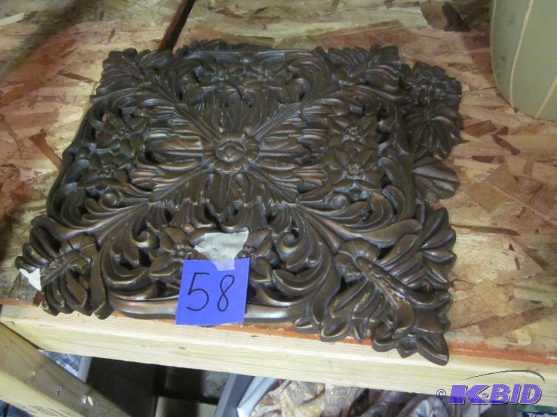 Pair of decorative wall art.&nbsp One has da...