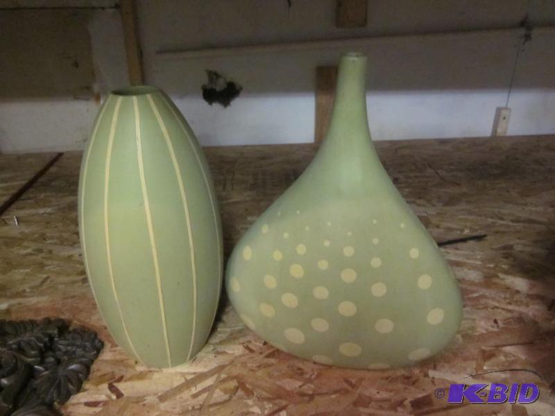 Pair of decorative ceramic vases.  &nbsp  &n...