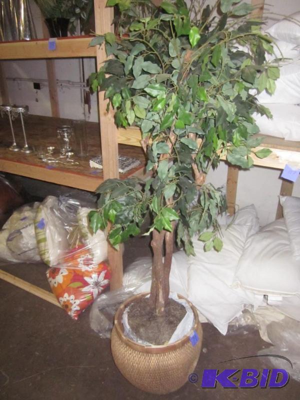 Artificial tree in basket.  &nbsp  &nbsp...