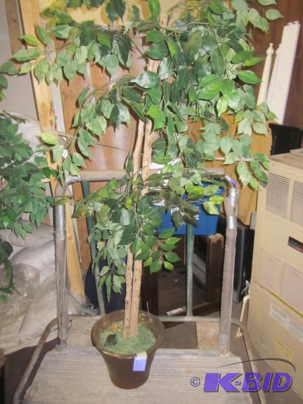 Artificial tree in ceramic planter.  &nbsp  ...