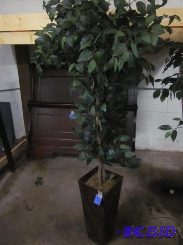 Artificial tree and planter.  &nbsp  &nbsp...