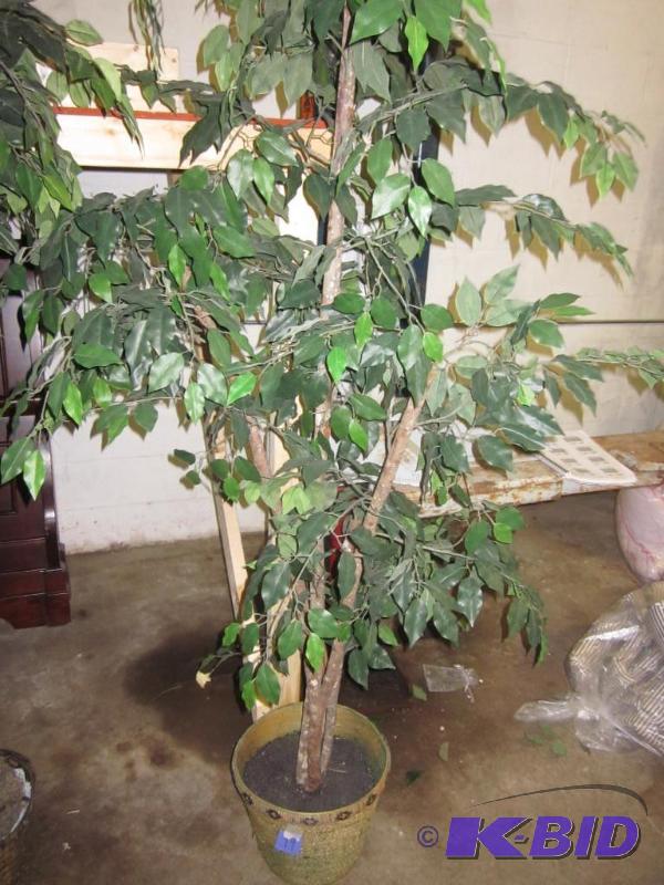 Artificial tree in basket planter.  &nbsp  &...