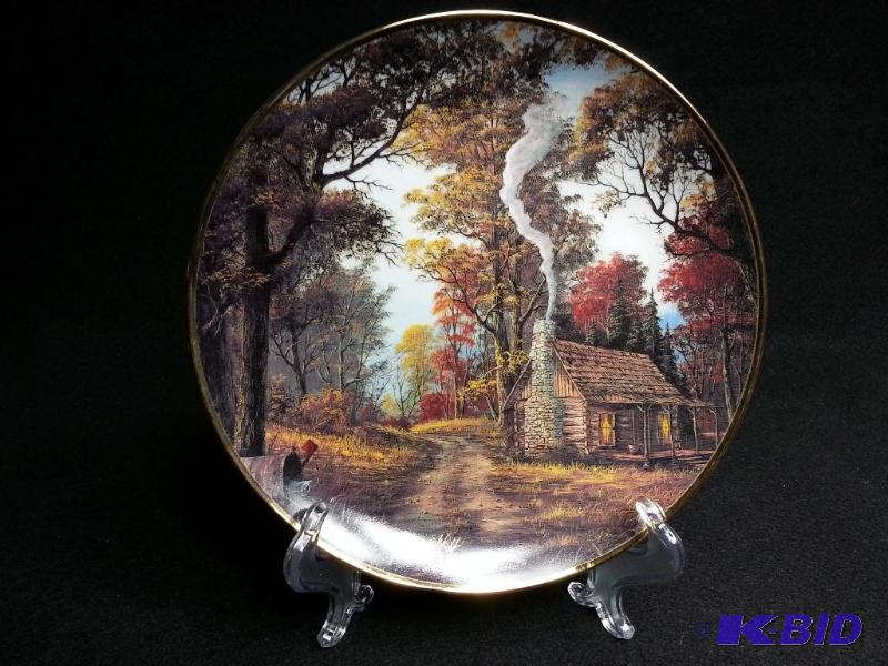 lot 39 image: Franklin Mint Twighlight Memories Ron Huff Collector Plate Fine Porcelain 24K Rim