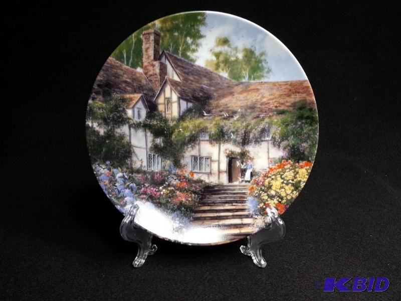 lot 42 image: W. S. George Summers Bright Welcome Maurice Harvey Collector Plate Fine Porcelain