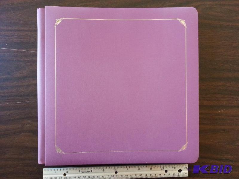 lot 50 image: Creative Memories 12x12 Mulberry Mauve Premiere Coverset Album
