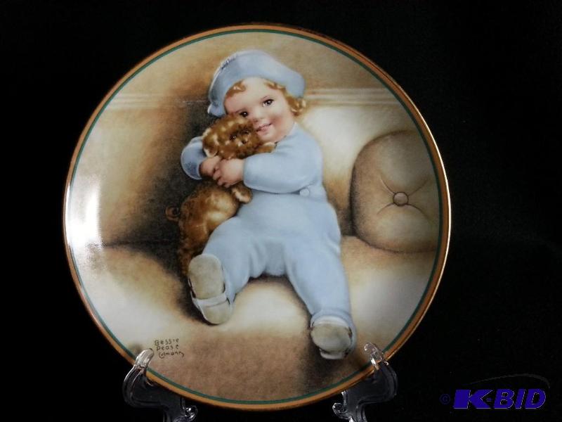 lot 77 image: Hamilton Collection Going To Town Bessie Cutmann Collector Plate Fine Porcelain Gold Rim