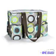 lot 3 image: Utility Organizing Tote - Minty Chip