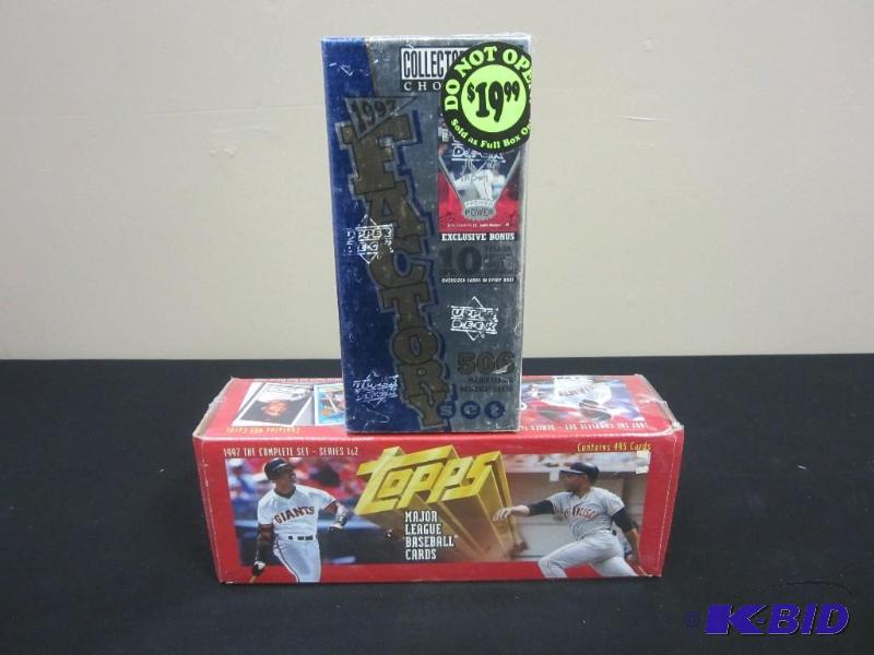 lot 10 image: 2 Boxes 1997 Factory Sealed Baseball Cards - Topps & Collectors Choice