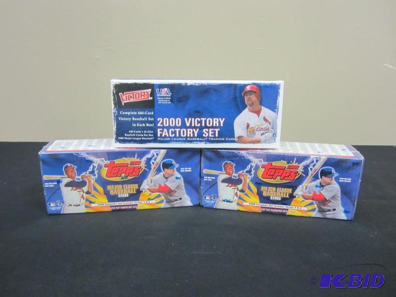 lot 11 image: 3 Boxes Year 2000 Baseball Cards - Victory & Topps
