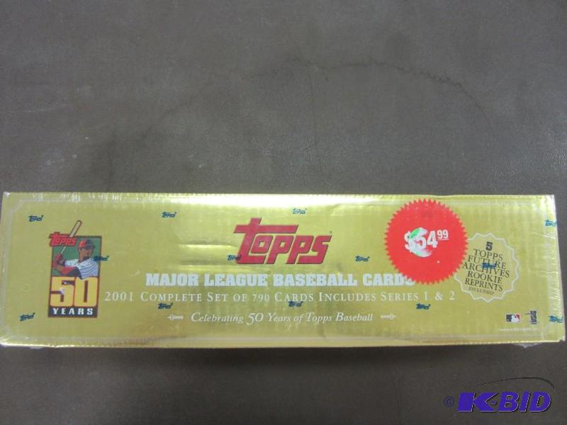 lot 12 image: 2001 Sealed Box Topps Major League 50 Years of Baseball Baseball Cards