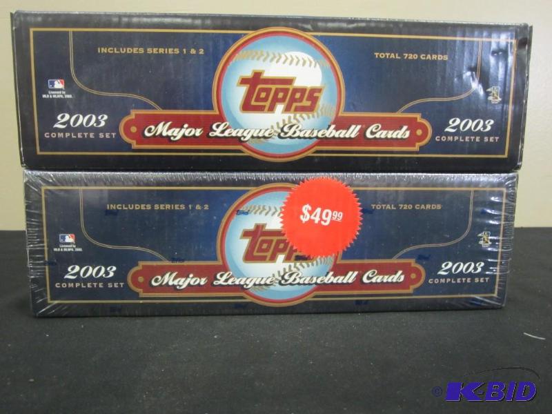 lot 14 image: 2 Boxes 2003 Topps Baseball Cards