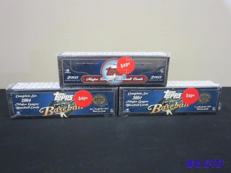 lot 16 image: 3 Boxes Factory Sealed 2004 Topps Baseball Cards