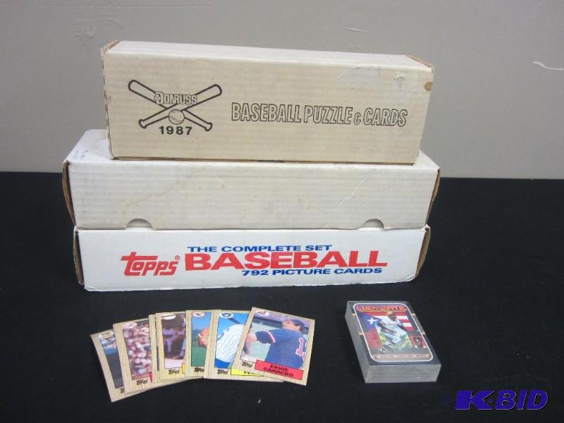 lot 2 image: 3 Boxes 1987 Baseball Cards - Donruss & Topps
