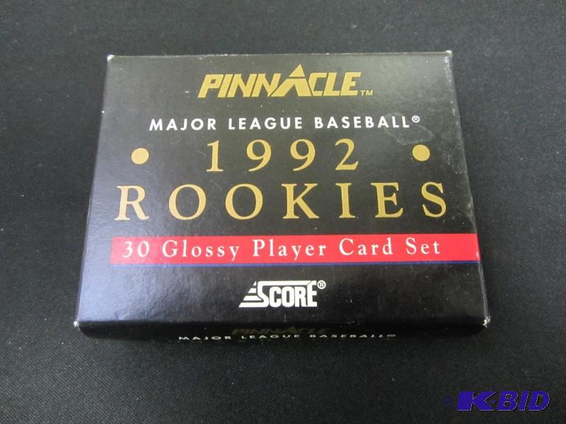 lot 24 image: 1992 Score Pinnacle Major League Rookie Cards