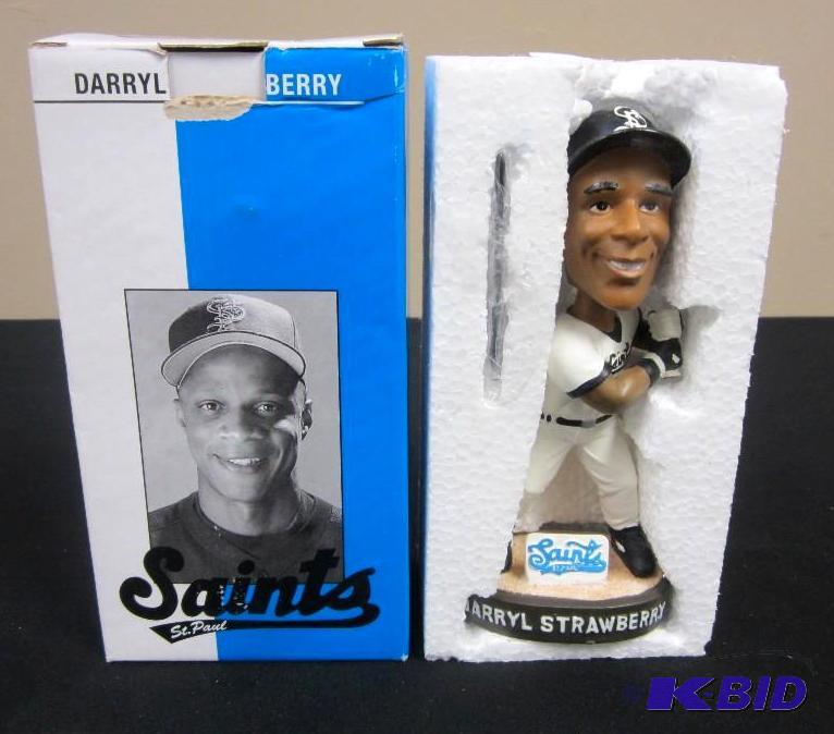 lot 27 image: St. Paul Saints Darryl Strawberry Bobble Head
