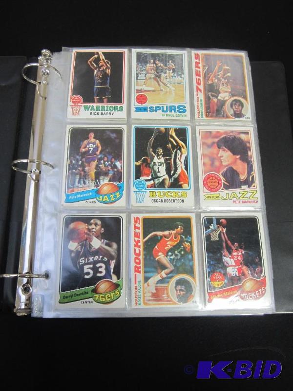 lot 28 image: Binder of Basketball Cards