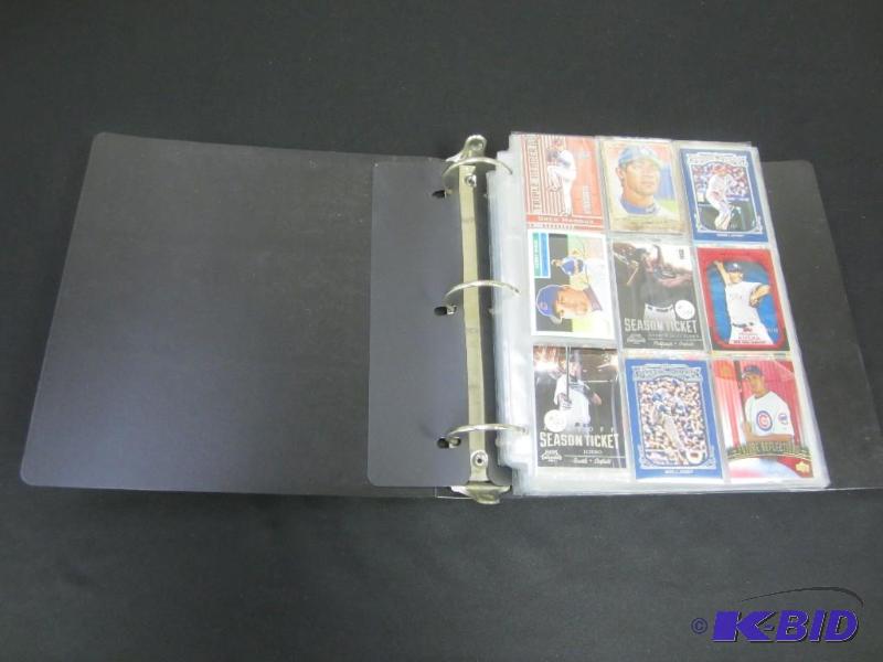 lot 34 image: Binder of Baseball & Football Cards