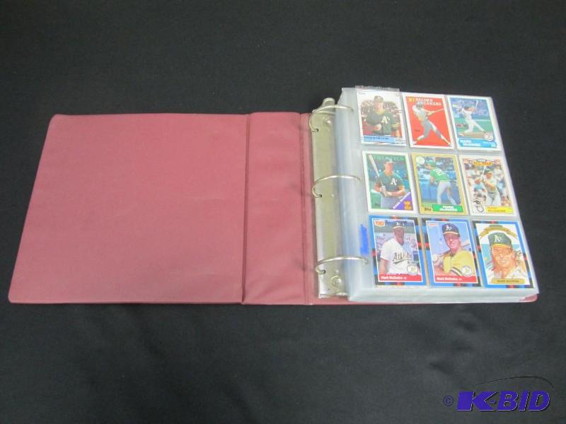 lot 35 image: Binder of McGwire, Molitor, Ripken, Ryan, Smith & Yount Baseball Cards