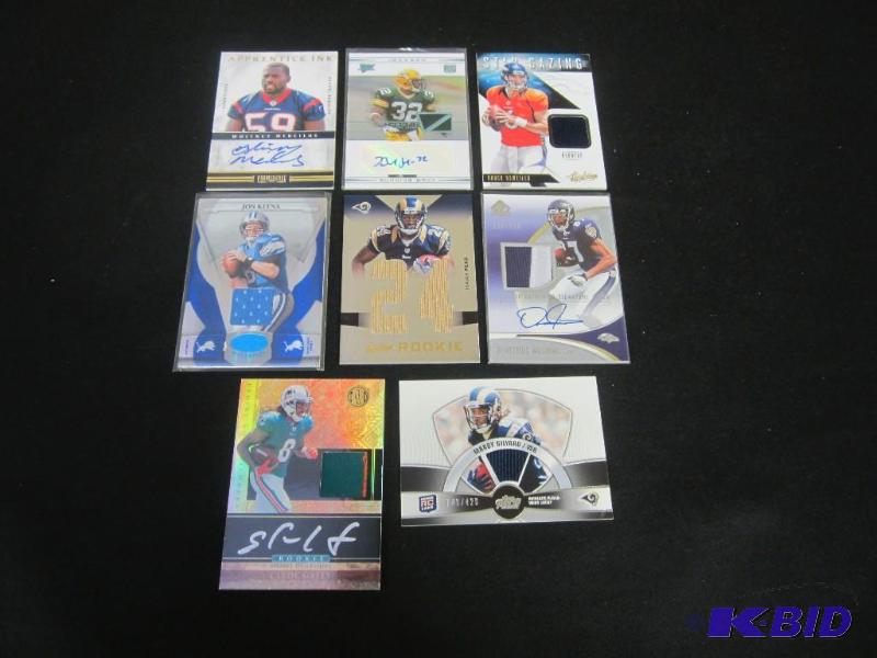 lot 39 image: Autographed & Jersey Football Cards